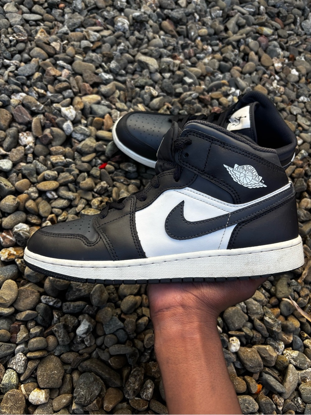 Jordan Mid-Top Sneakers - Black and White